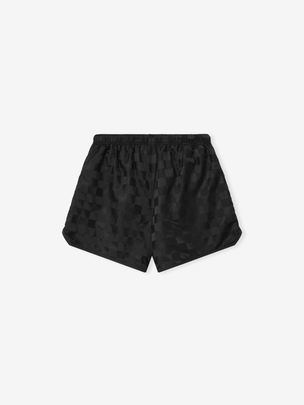 Fear of God Essentials Nylon Checkered Gym Short Vintage Black - Im Your Wardrobe