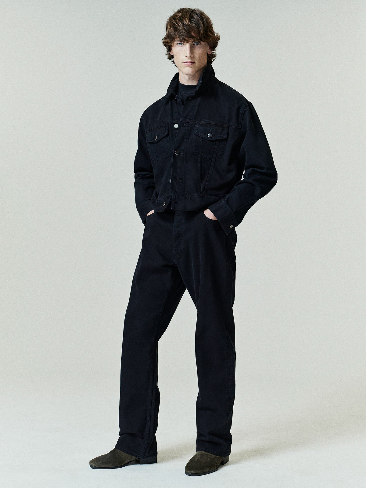 Fear of God Essentials Denim 5-Pocket Jeans Overdyed Black - Im Your Wardrobe