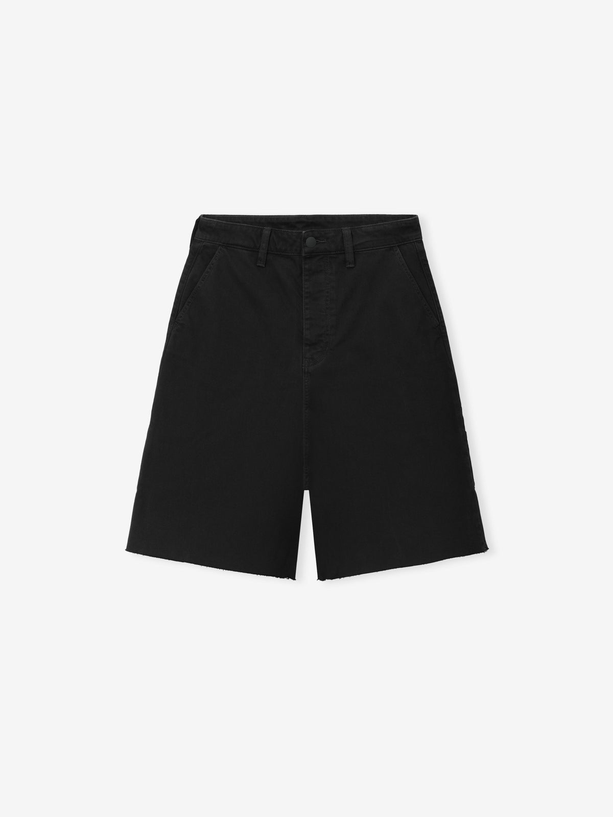 Fear of God Essentials Raw Cut 5-Pocket Short Overdyed Black - Im Your Wardrobe