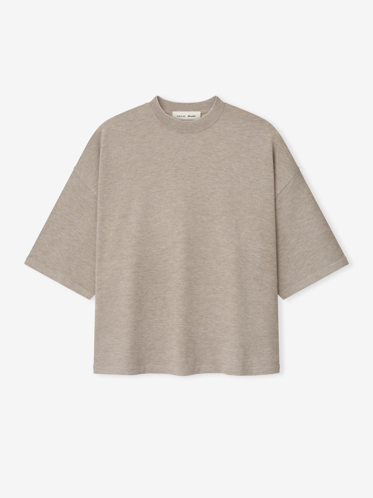 Fear of God Essentials Soft Knit Tee Seal Heather - Im Your Wardrobe