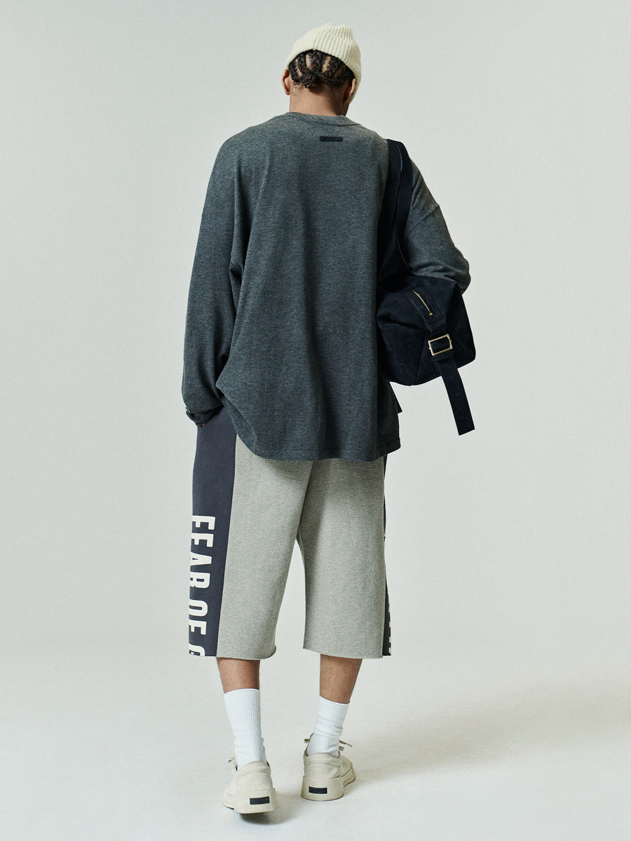 Fear of God Essentials Soft Knit Long Sleeve Tee Iron Grey - Im Your Wardrobe