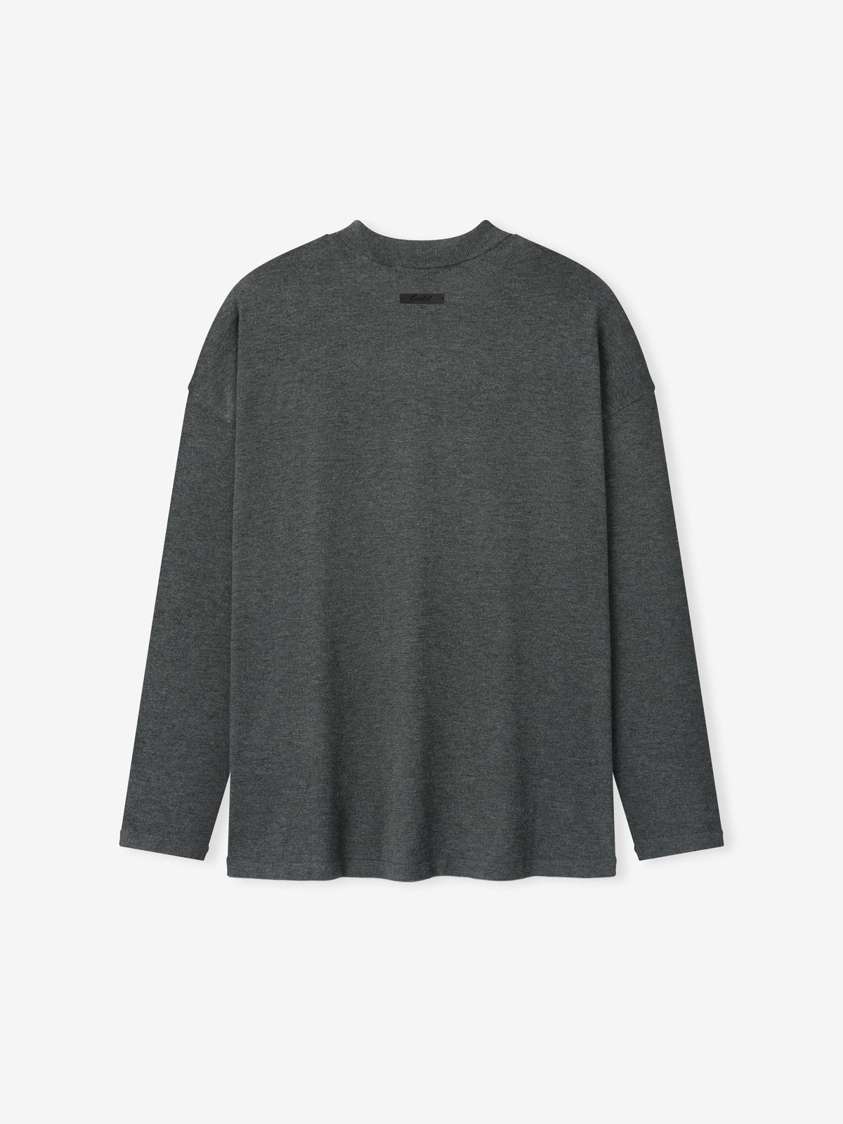 Fear of God Essentials Soft Knit Long Sleeve Tee Iron Grey - Im Your Wardrobe