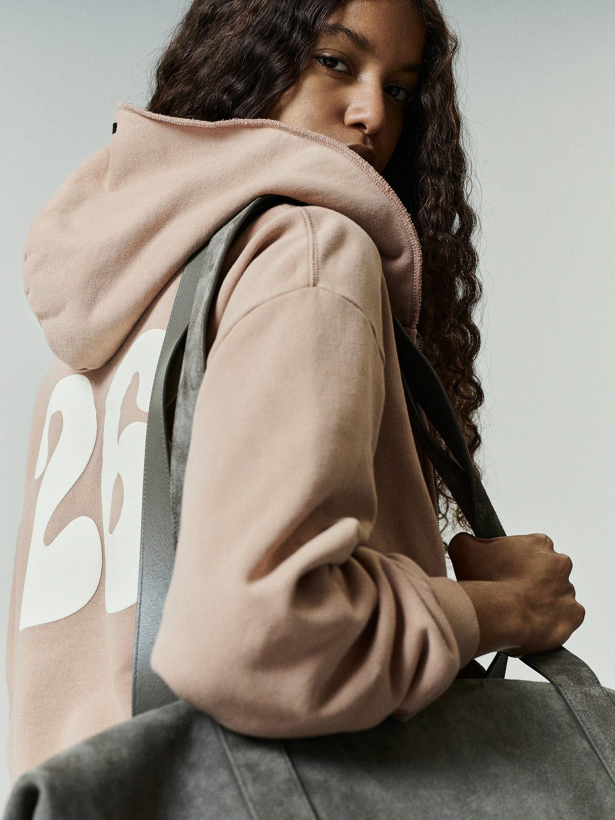 Fear of God Essentials Women's 90s Full Zip Hoodie Classic Fit Washed Ginger