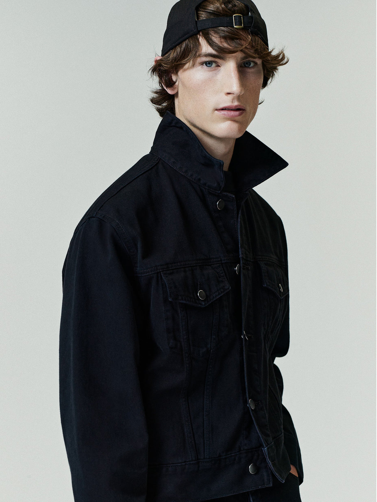 Fear of God Essentials Classic Denim Jacket Overdyed Black - Im Your Wardrobe
