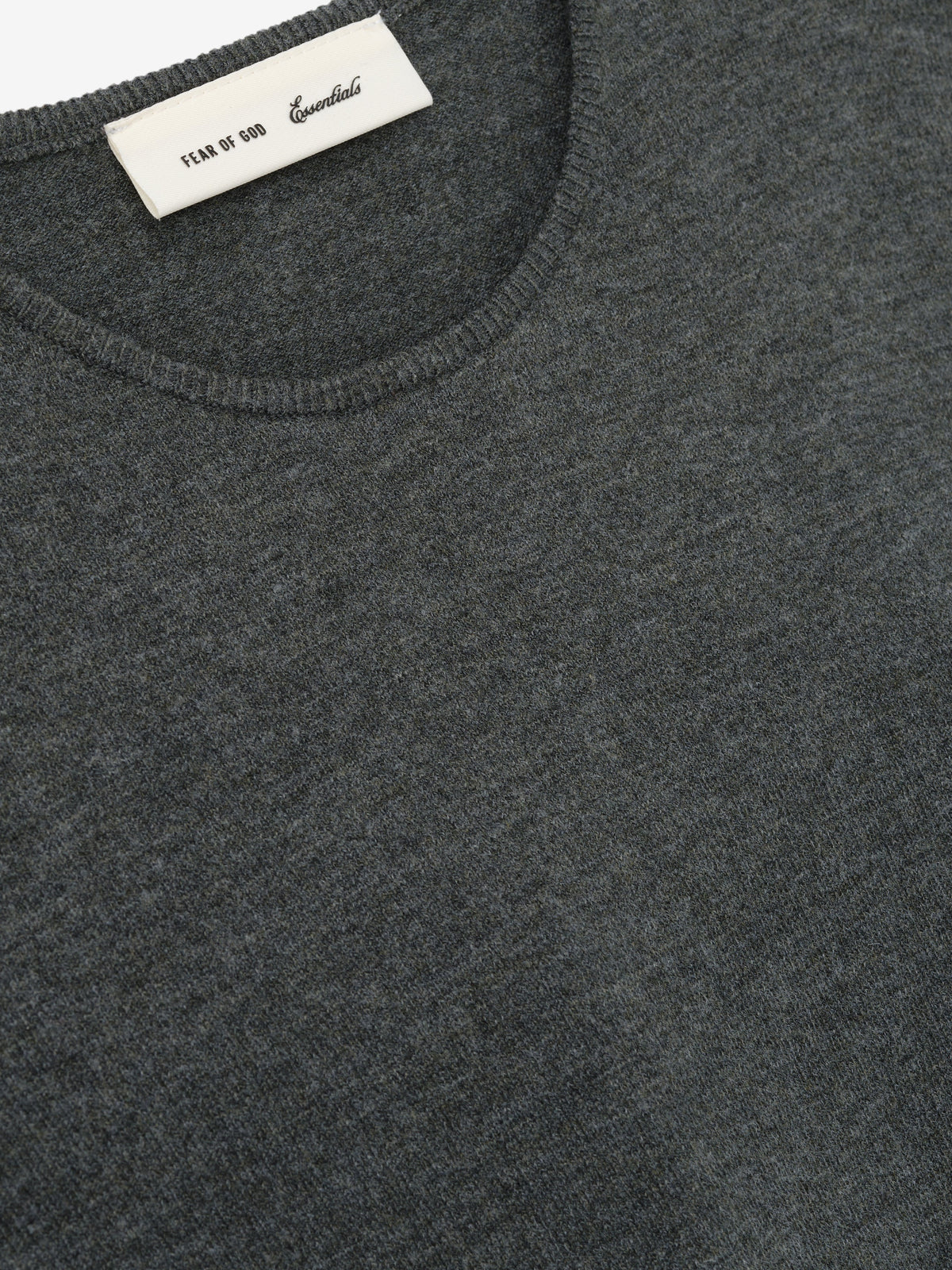 Fear of God Essentials Women's Soft Knit Slim Longsleeve Iron Grey