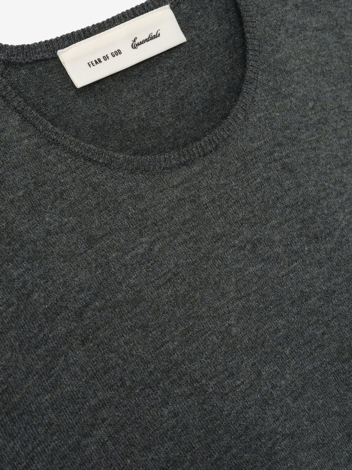 Fear of God Essentials Women's Soft Knit Slim Classic Tee Iron Grey
