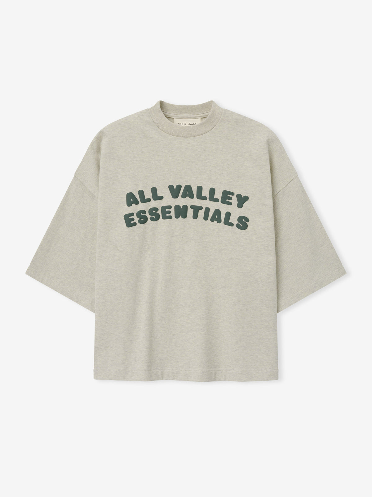 Fear of God Essentials Merch Tee Boxy Fit Vanilla Heather - Im Your Wardrobe