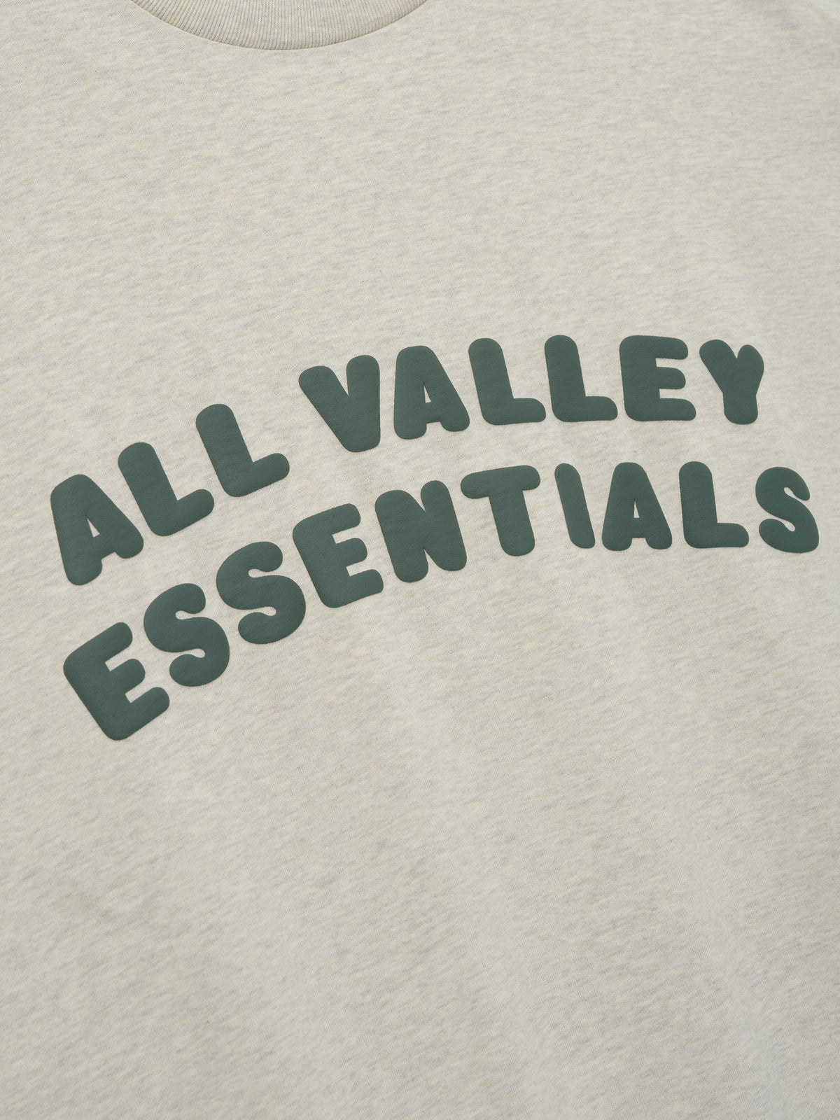 Fear of God Essentials Merch Tee Boxy Fit Vanilla Heather - Im Your Wardrobe