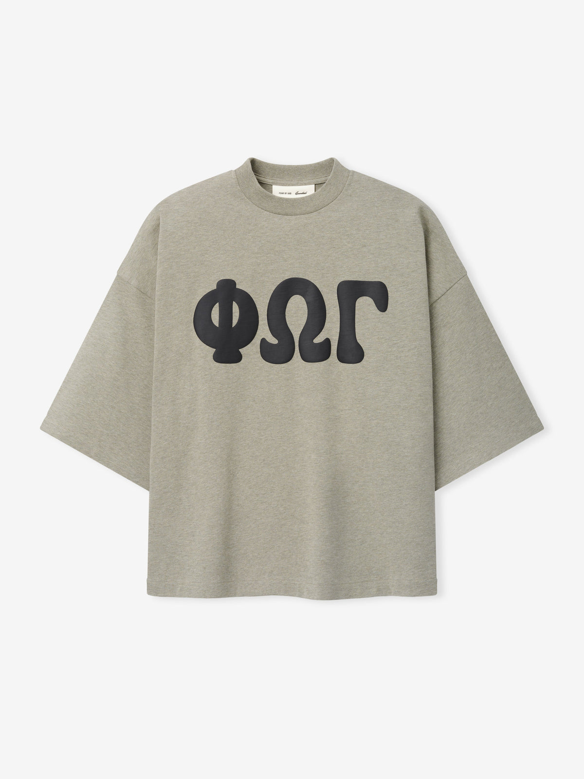 Fear of God Essentials Merch Tee Boxy Fit Seal Heather - Im Your Wardrobe
