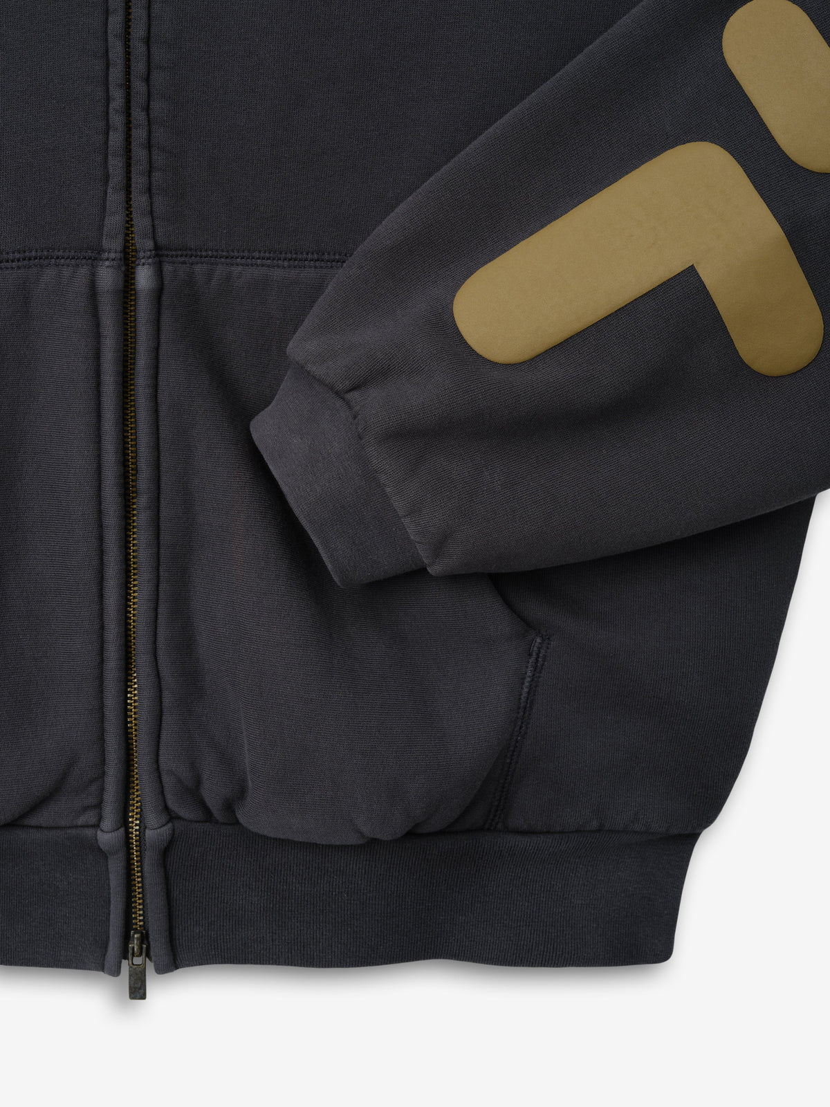 Fear of God Essentials 90s Zip-Up Hoodie Washed Iron Grey - Im Your Wardrobe