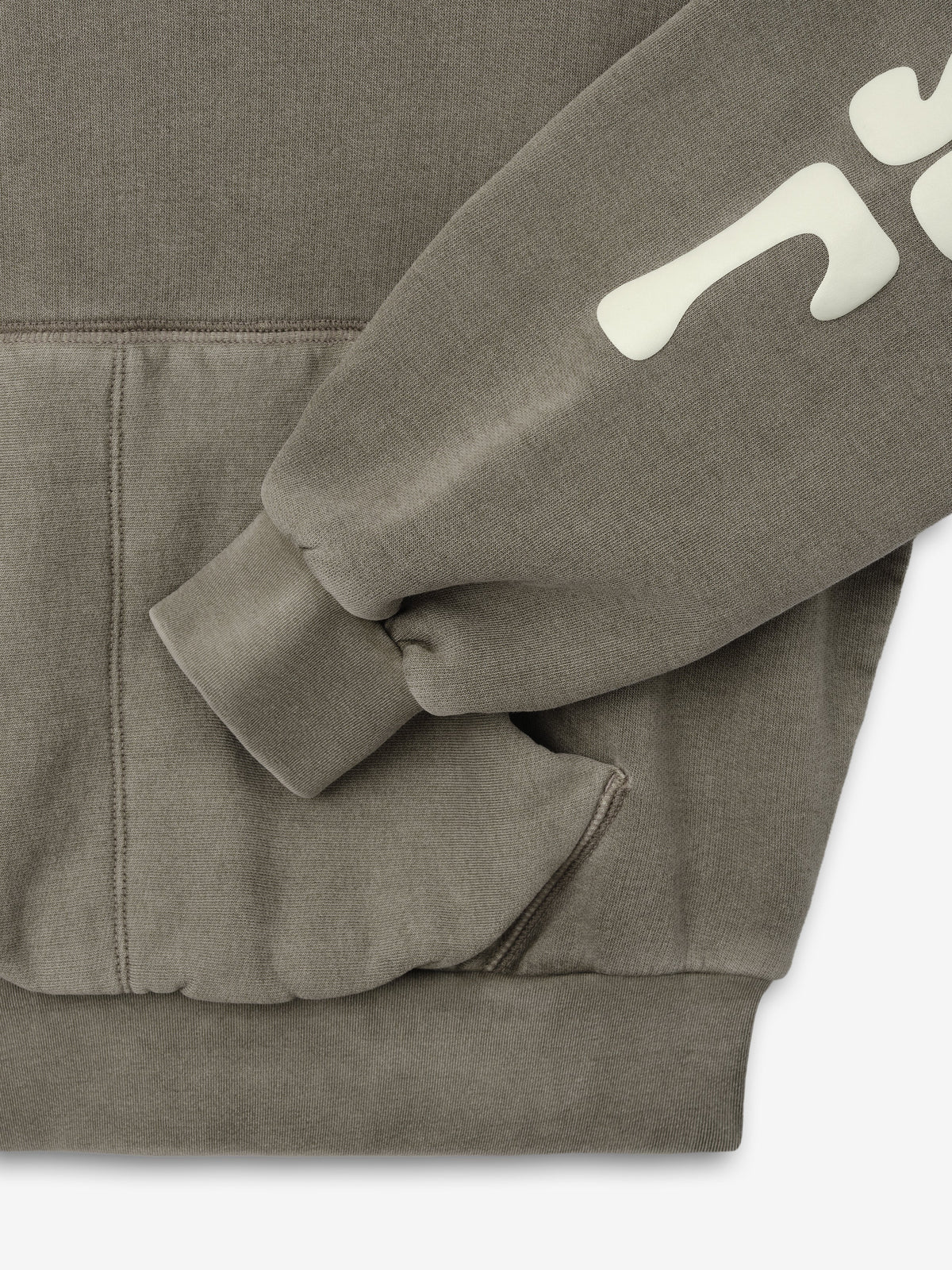 Fear of God Essentials Women's 90s Fleece Hoodie Classic Fit Washed Seal