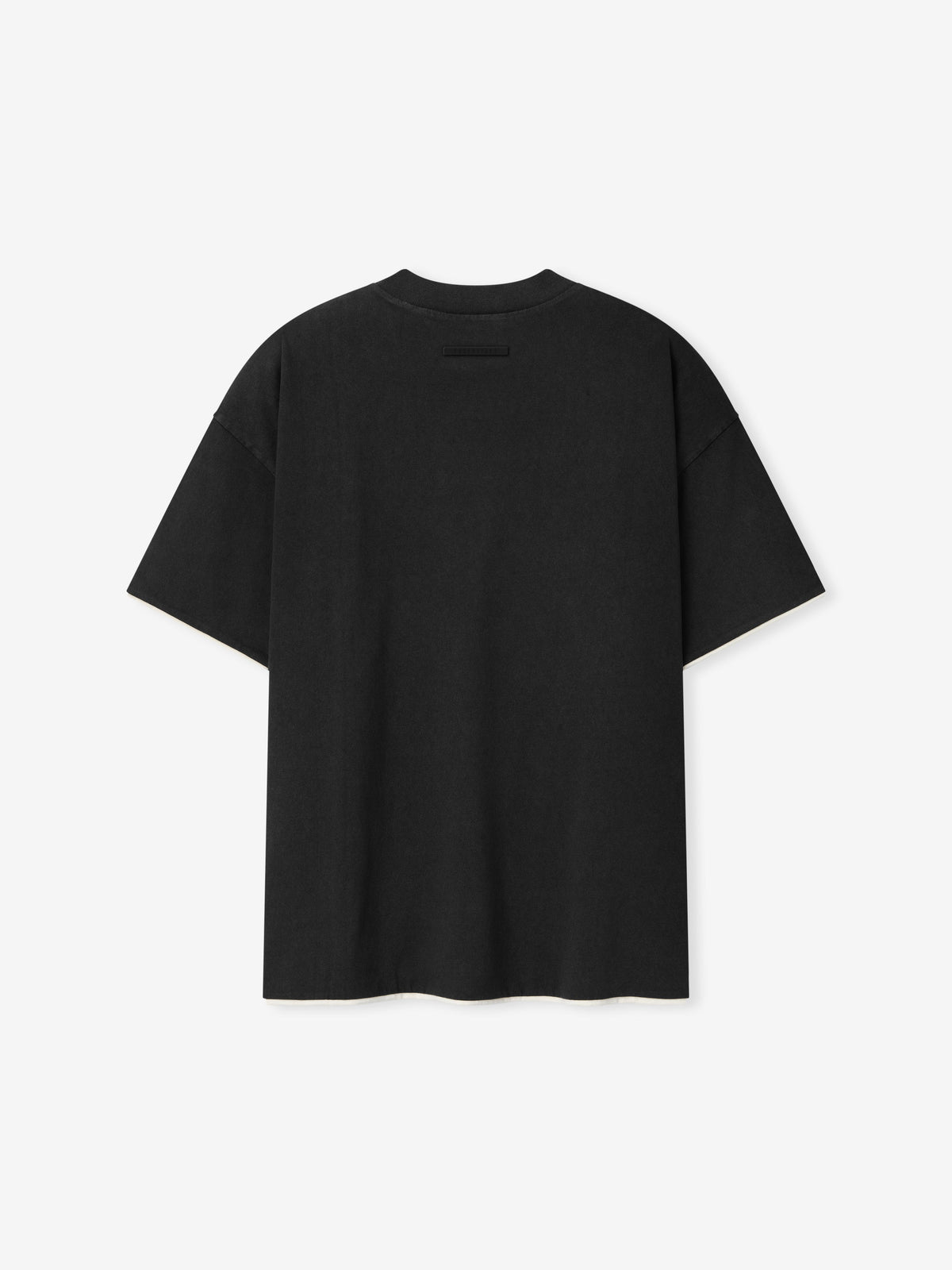 Fear of God Essentials Classic Double Layer Tee Washed Vintage Black