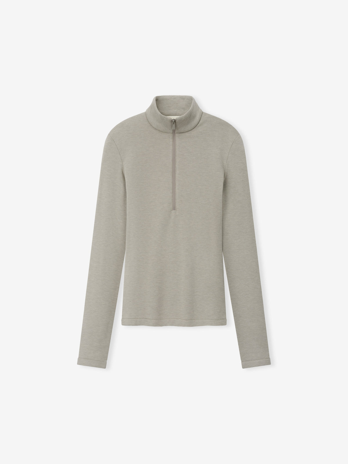 Fear of God Essentials Women's Half Zip Mockneck Pyrite Heather