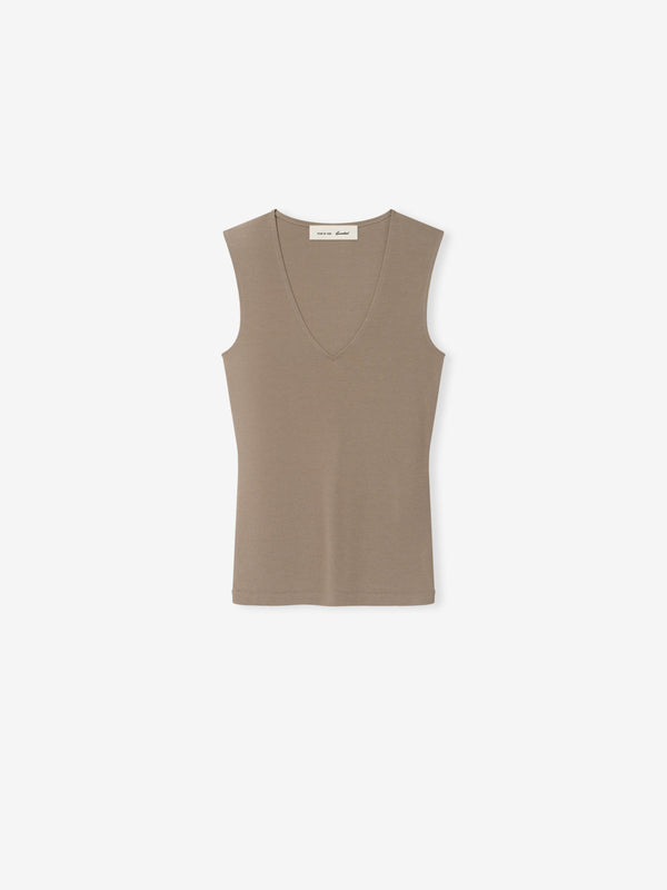 Fear of God Essentials Women's V-Neck Tank Clay