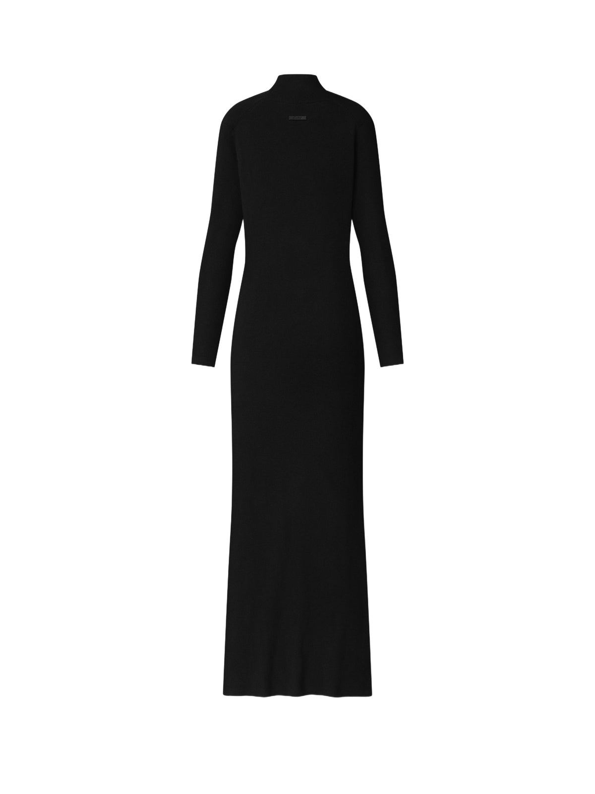 Fear of God Essentials Women's Rib Knit Long Sleeve Dress Vintage Black