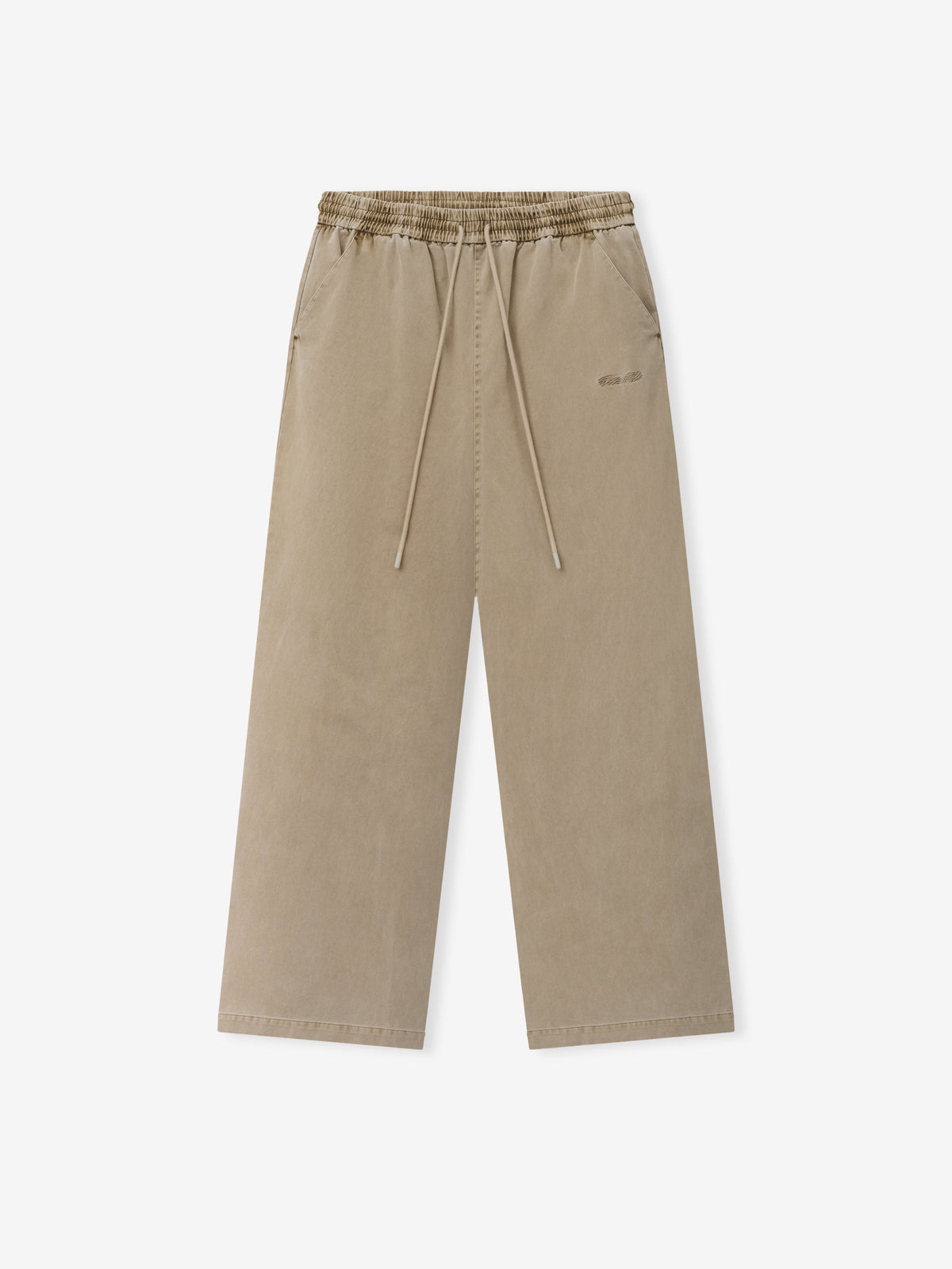 Fear of God Essentials Cotton Twill Lounge Drawstring Pant Washed Clay