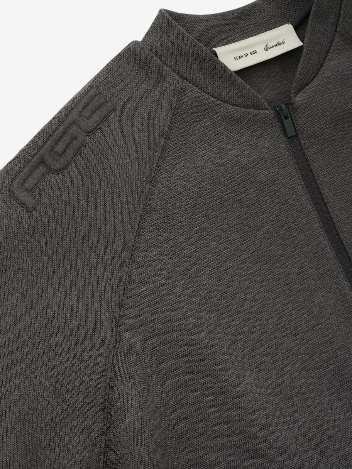 Fear of God Essentials Classic Half Zip Raglan Ash Heather
