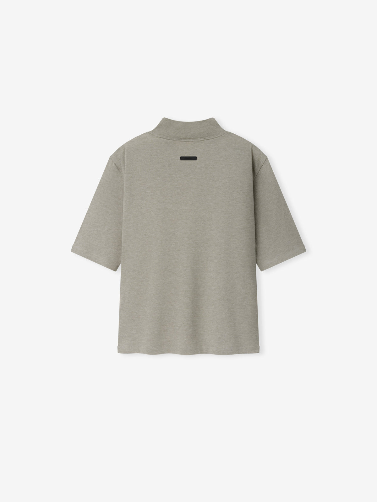 Fear of God Essentials Women's Slim Mock Neck Tee Pyrite Heather