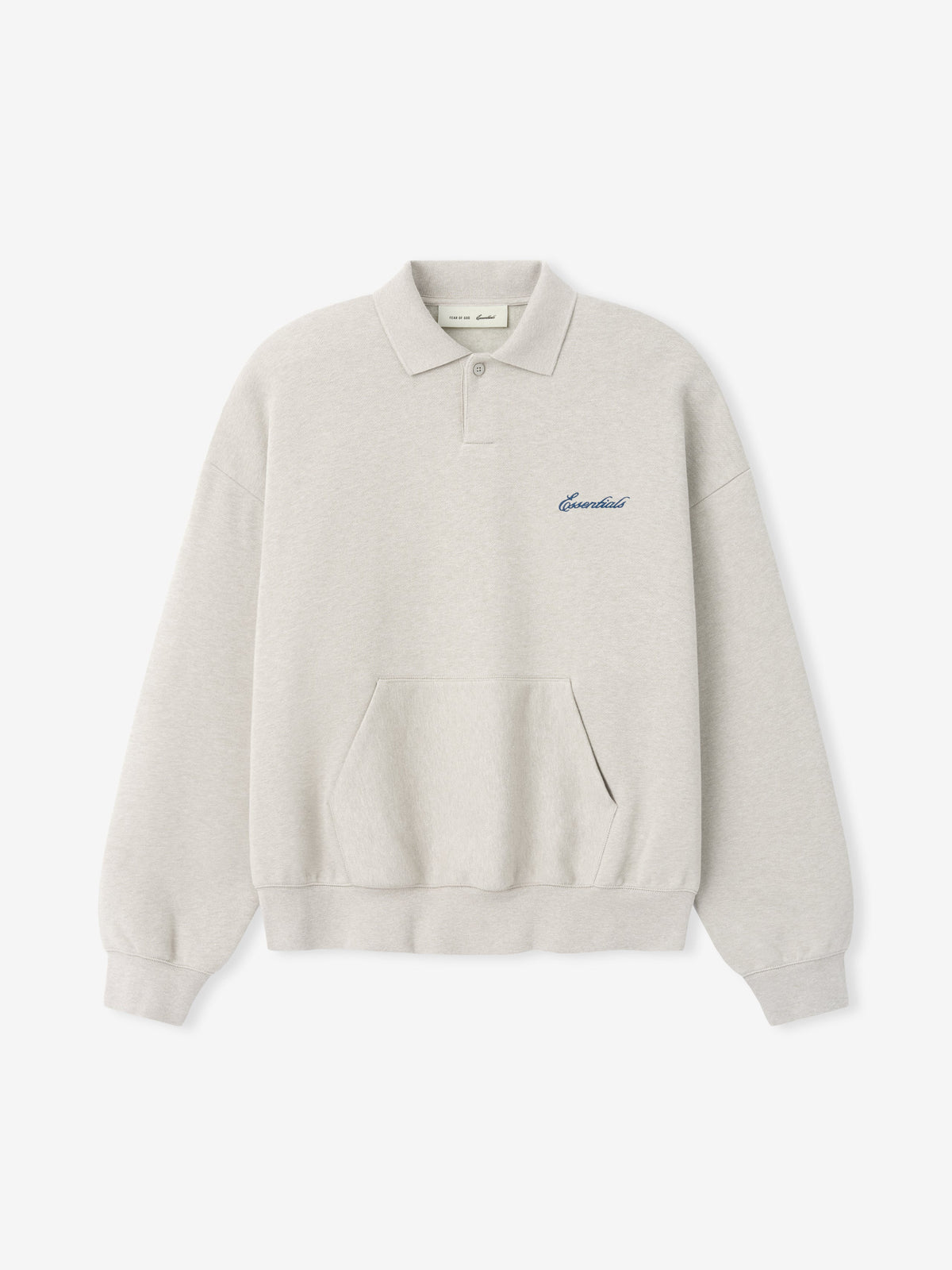Fear of God Essentials Signature Classic Polo Marble Heather