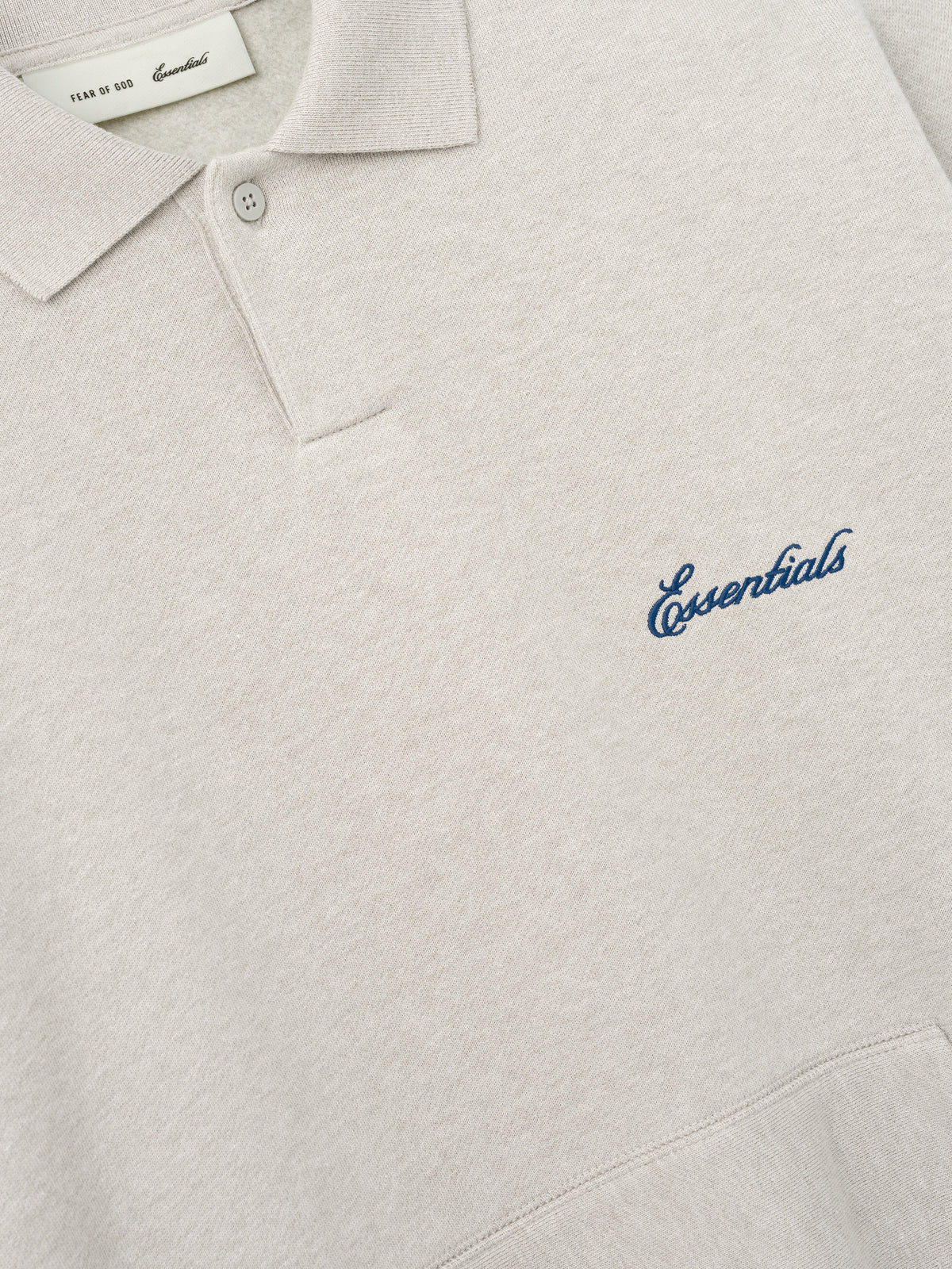Fear of God Essentials Signature Classic Polo Marble Heather