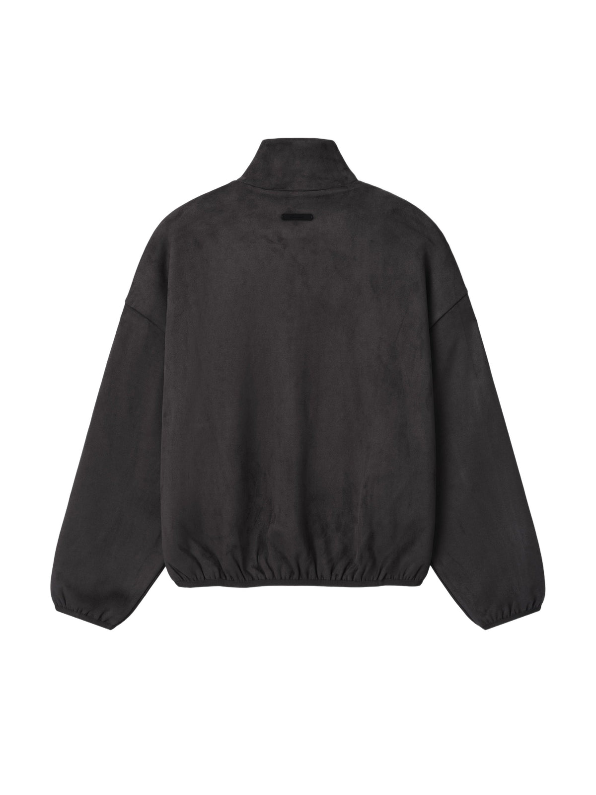 Fear of God Essentials Suede Fleece Signature Modern Track Jacket W/ Piping Ink Black