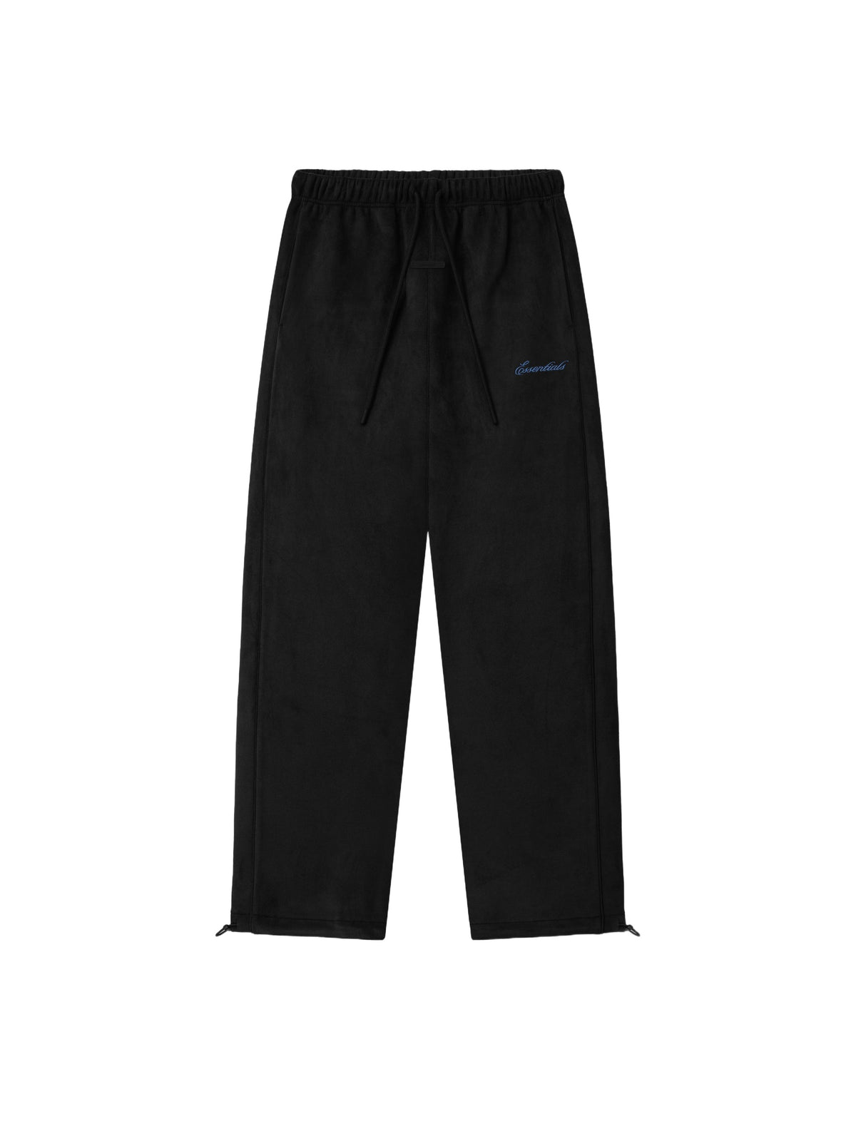 Fear of God Essentials Suede Fleece Signature Relaxed Pant W/ Piping Black