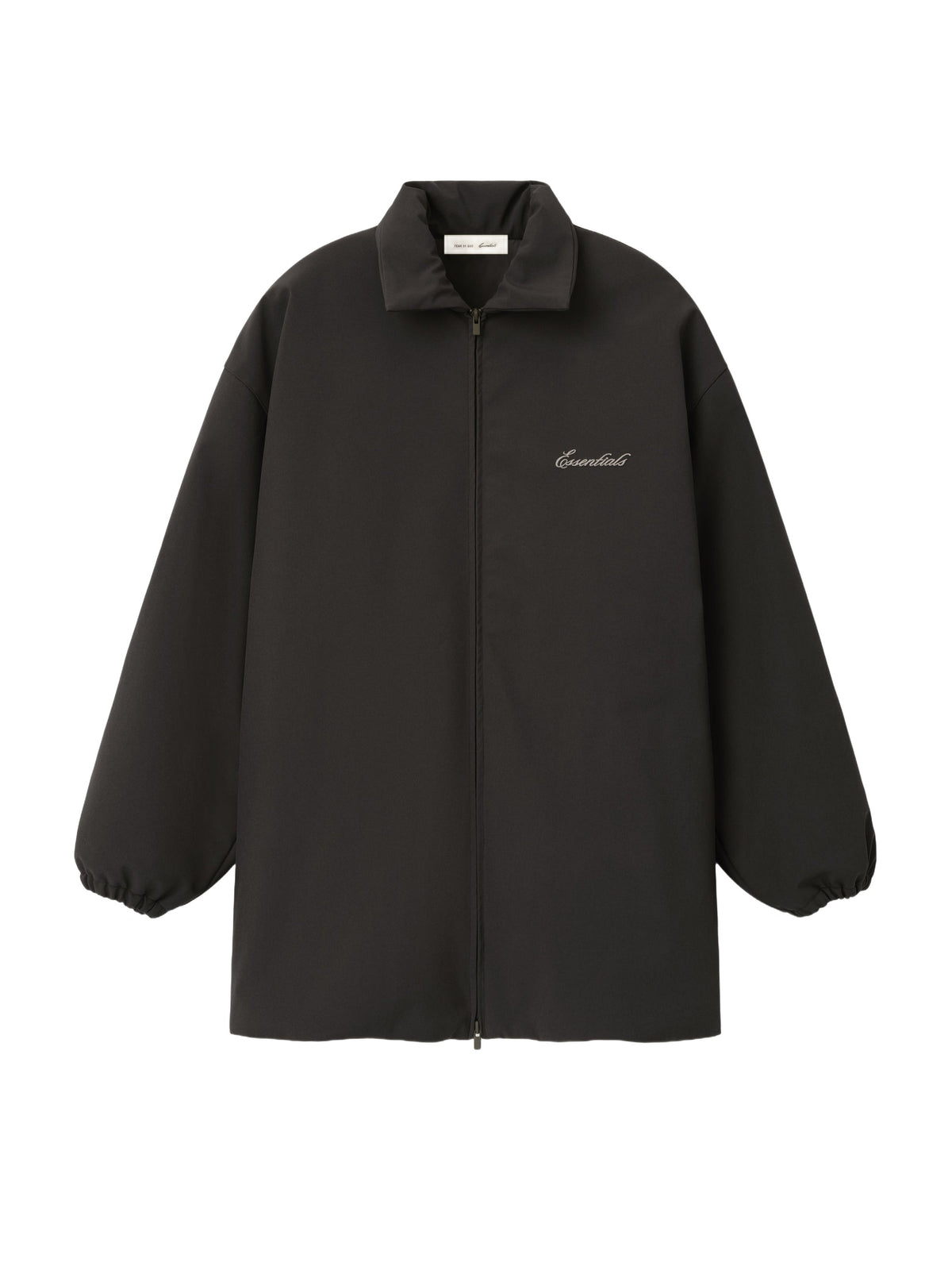 Fear of God Essentials Bonded Nylon Signature Filled Barn Jacket Ink Black