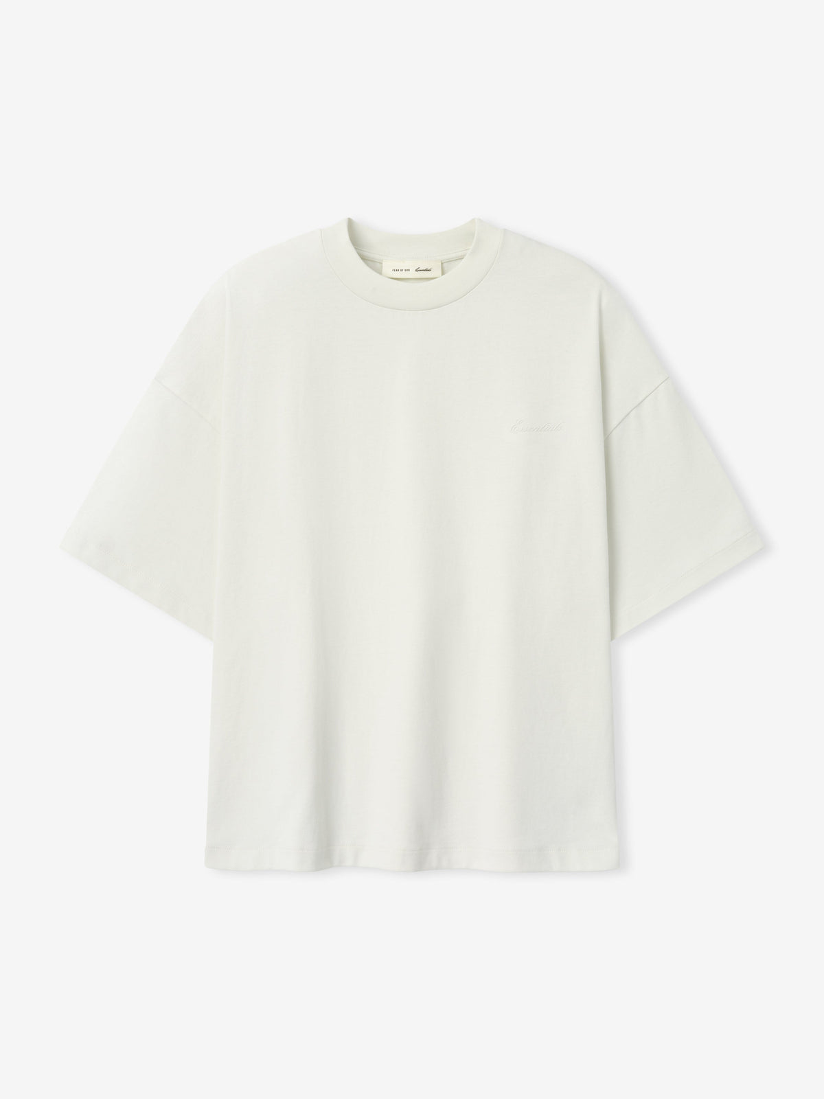Fear of God Essentials Signature 90s Relaxed Tee Washed Ivory