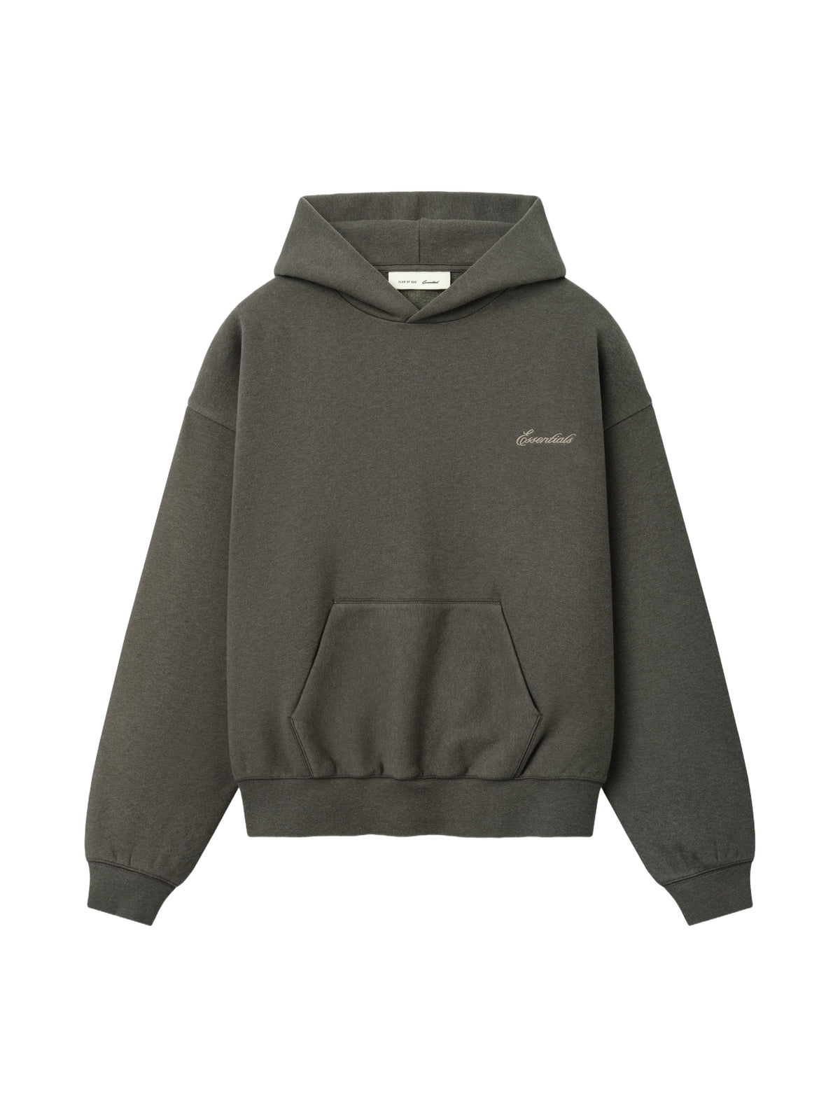 Fear of God Essentials Signature Classic Hoodie Ash Heather