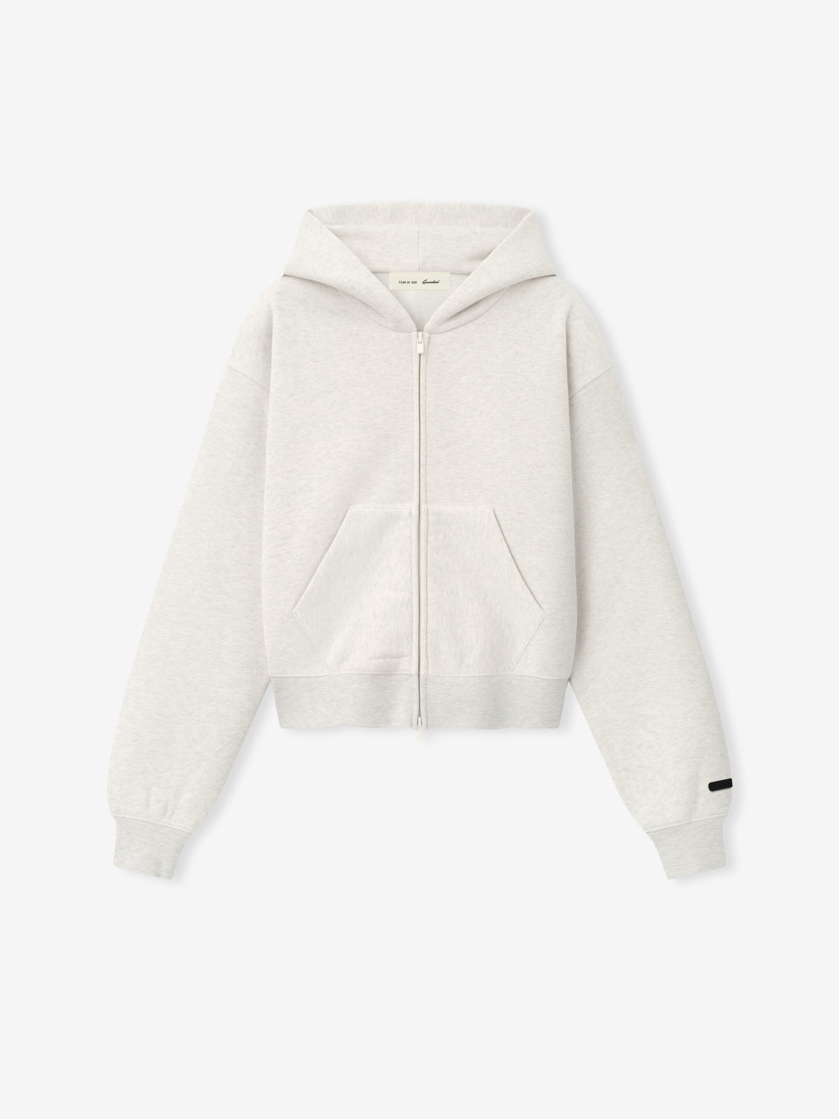Fear of God Essentials Women's Classic Zip-Up Hoodie Oatmeal Heather