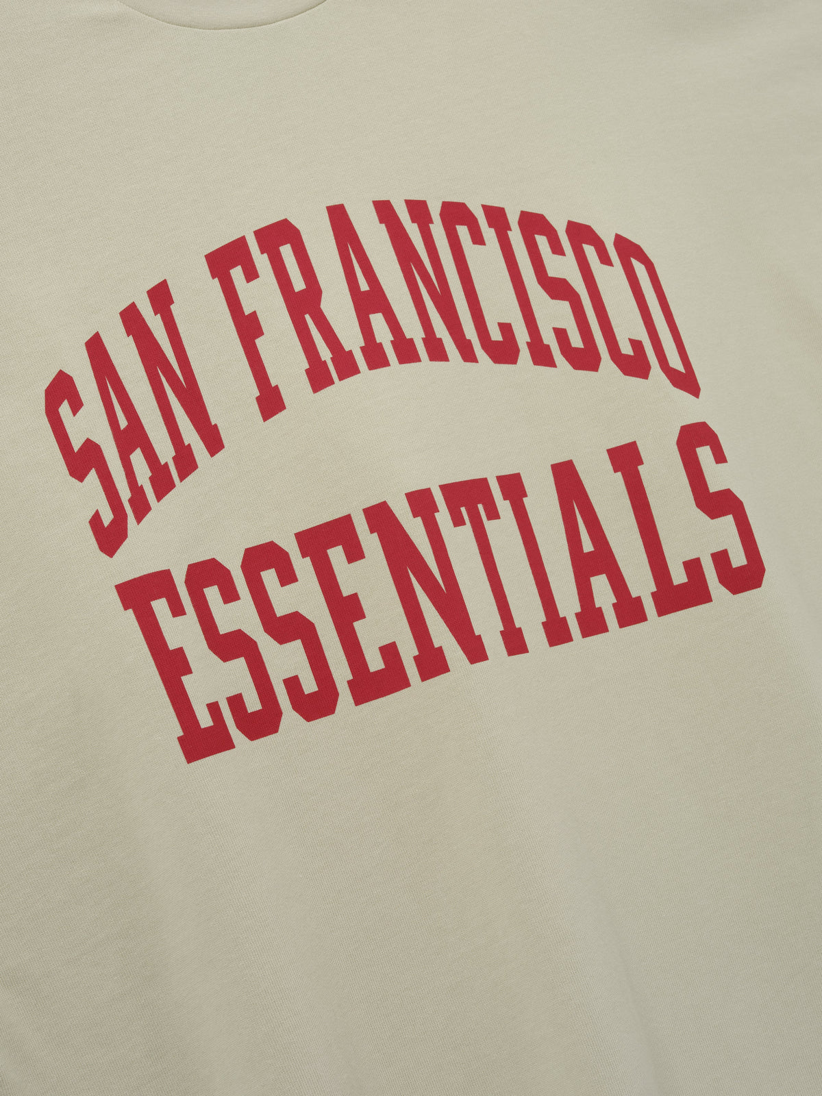 Fear of God Essentials 49ers Merch Tee Sandstone