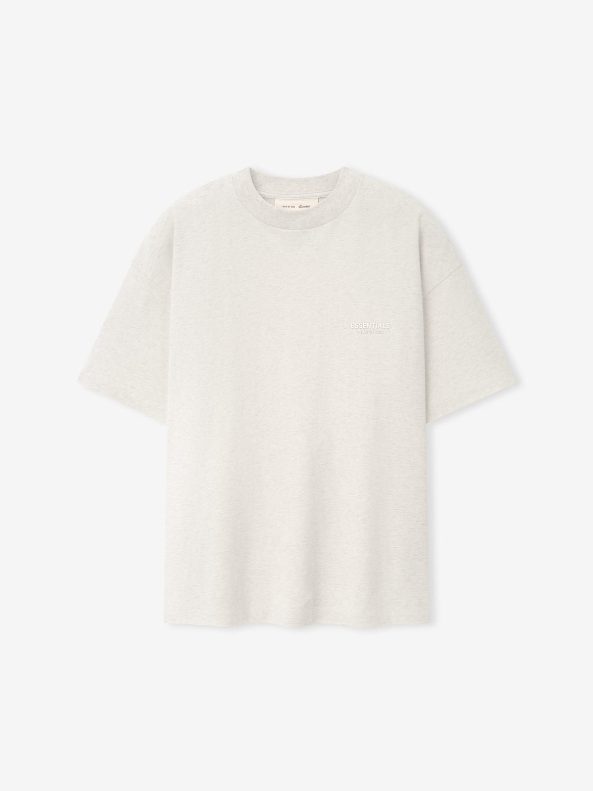 Fear of God Essentials FW26 Classic Tee Oatmeal Heather - Im Your Wardrobe