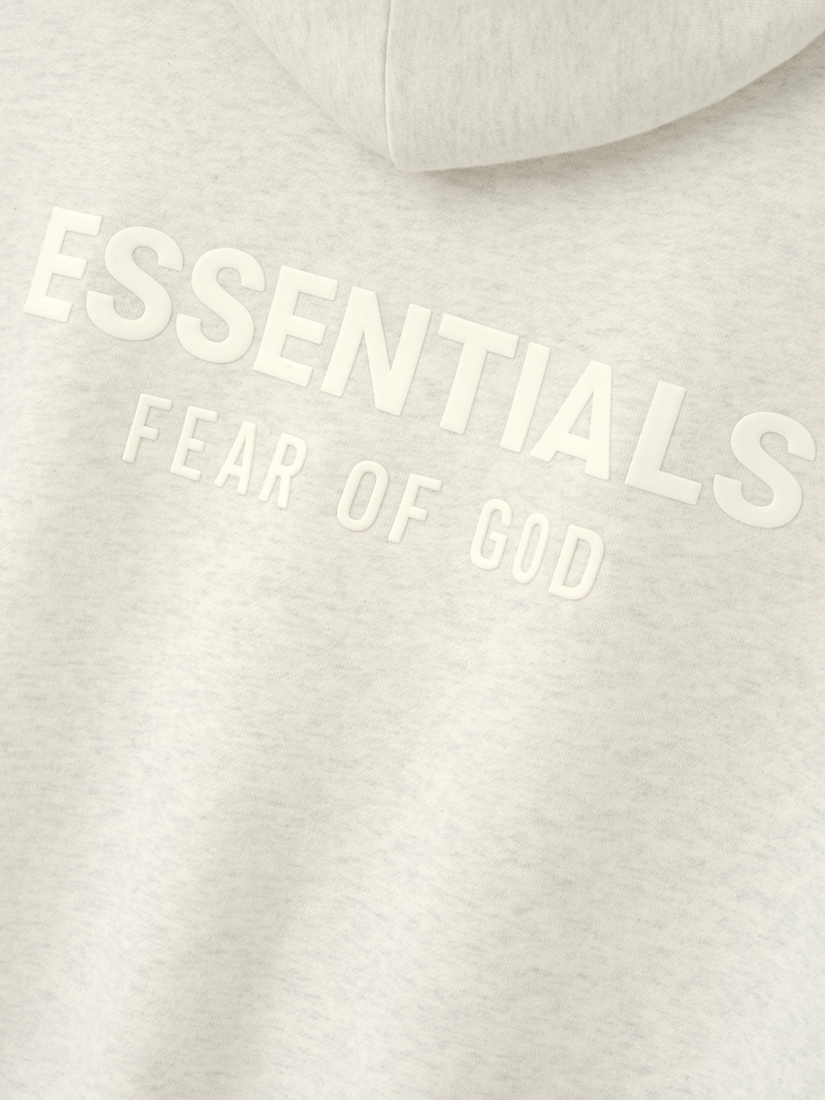 Fear of God Essentials FW26 Classic Back Logo Hoodie Oatmeal Heather - Im Your Wardrobe