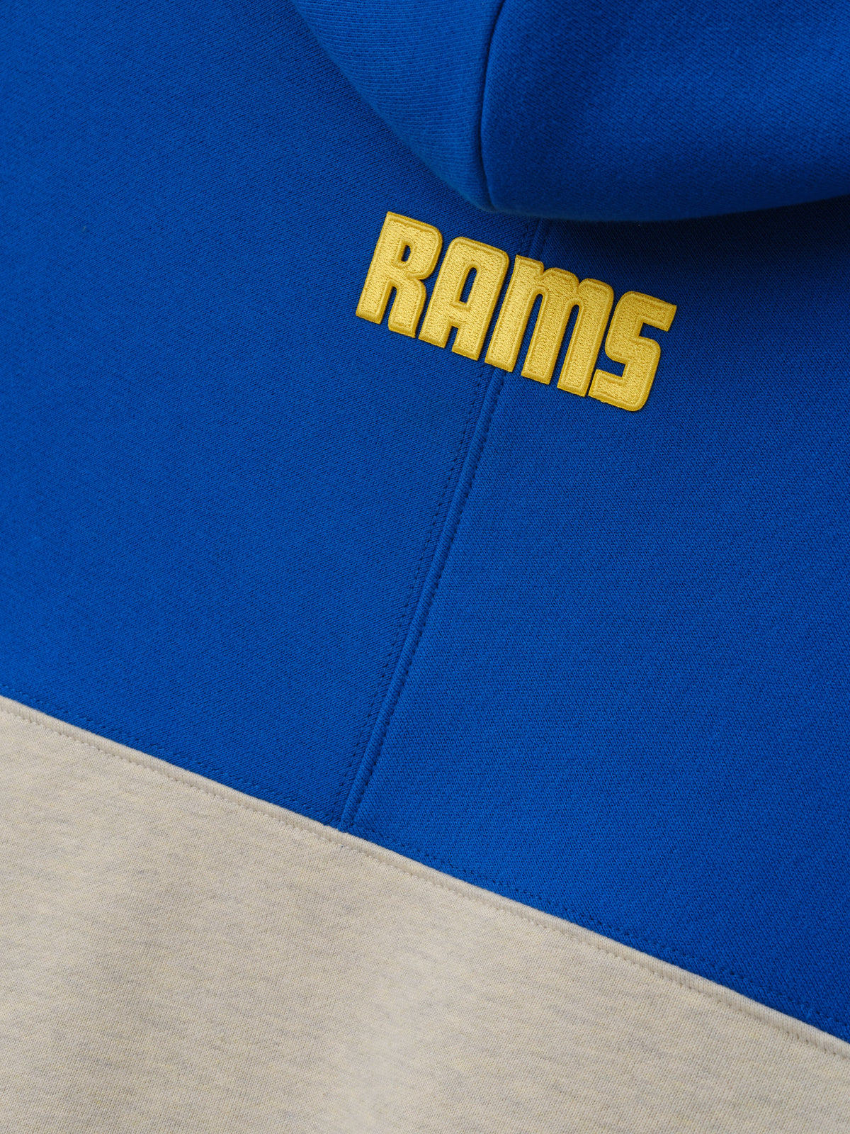 Fear of God Essentials Rams 90s Relaxed Hoodie Vanilla Heather