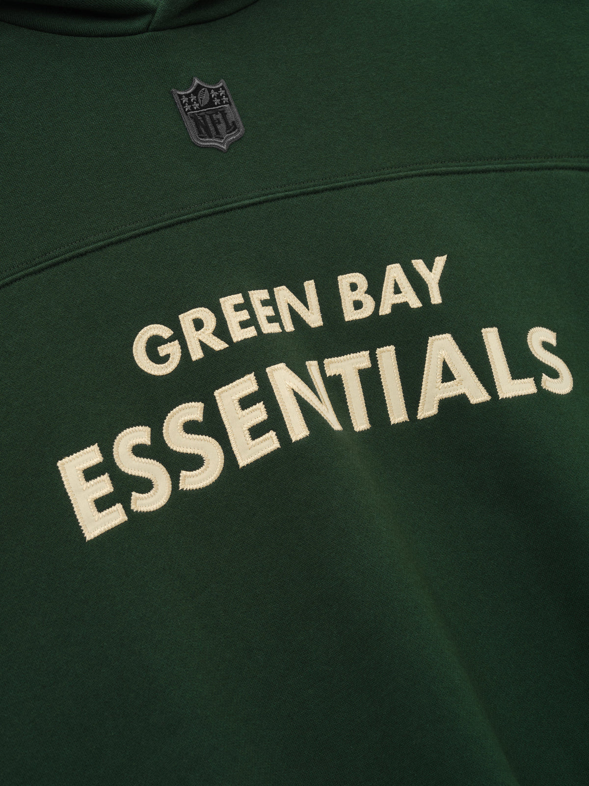 Fear of God Essentials Packers 90s Relaxed Hoodie Forest