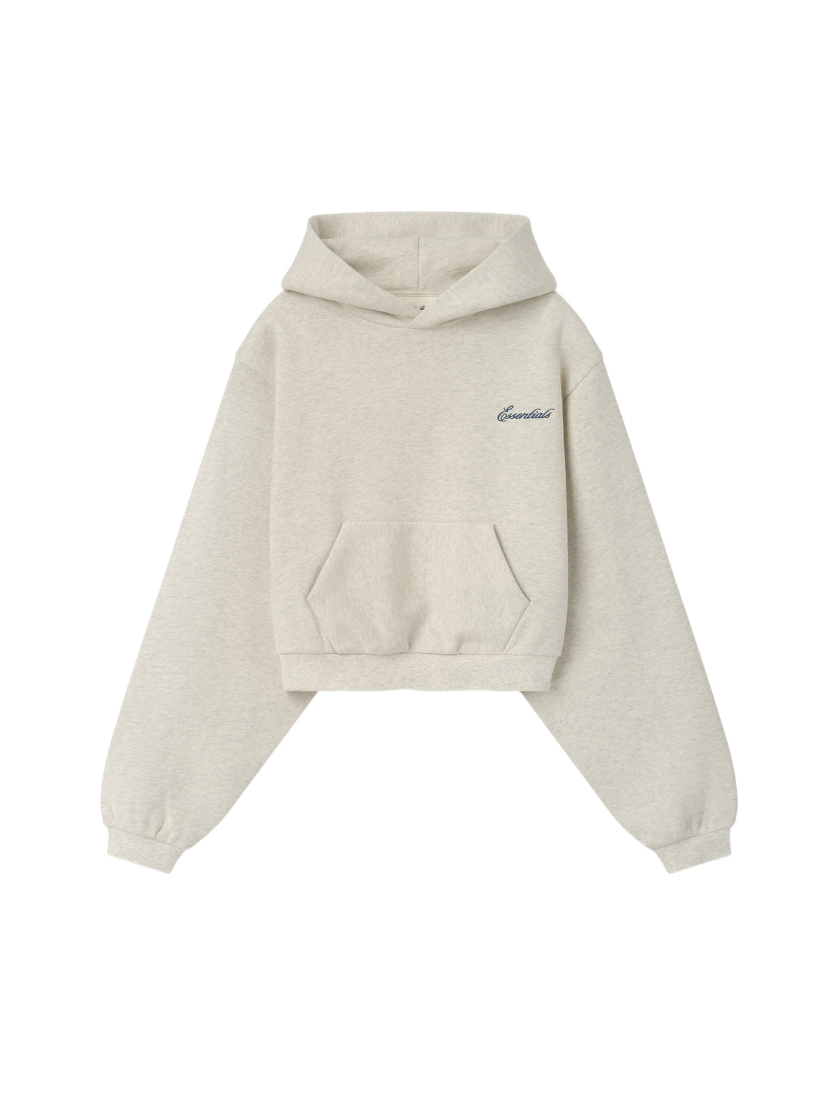 Fear of God Essentials Women's Modern Cropped Hoodie Marble Heather