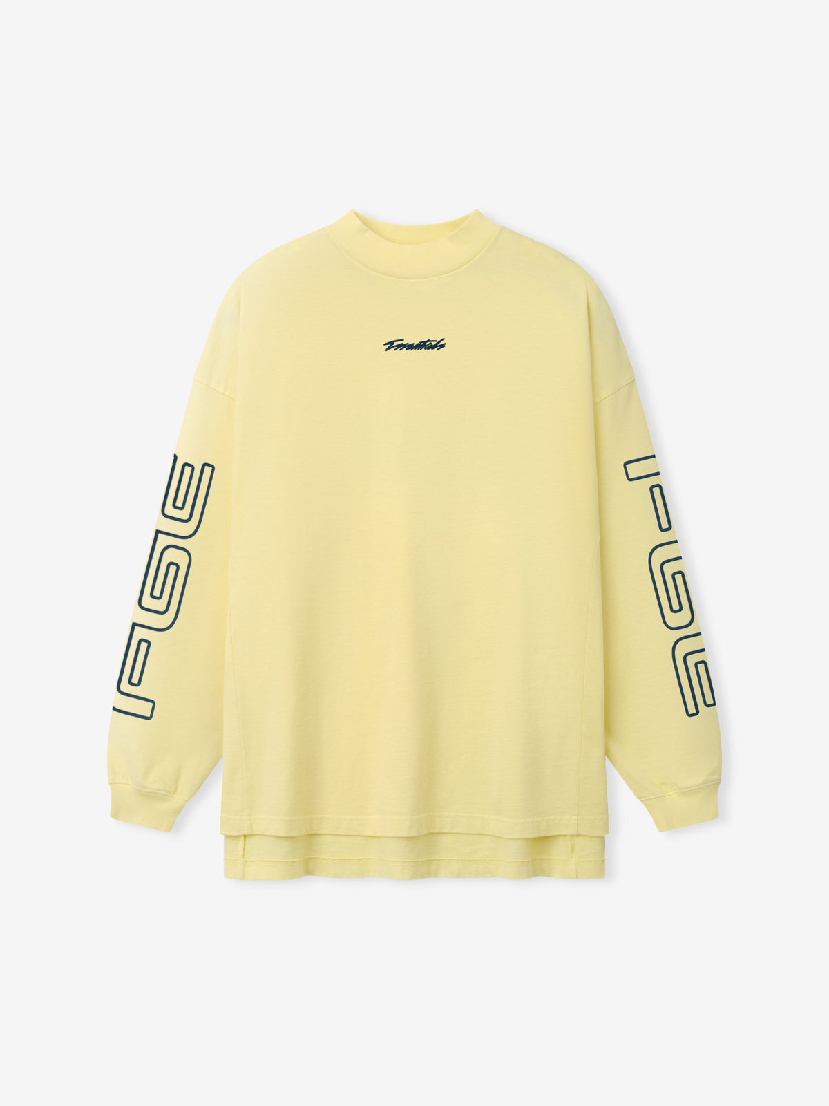 Fear of God Essentials Panelled Modern Long Sleeve Tee Washed Sulphur
