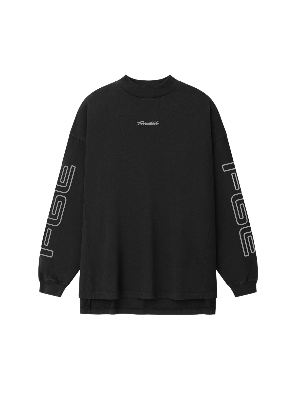 Fear of God Essentials Panelled Modern Long Sleeve Tee Washed Vintage Black