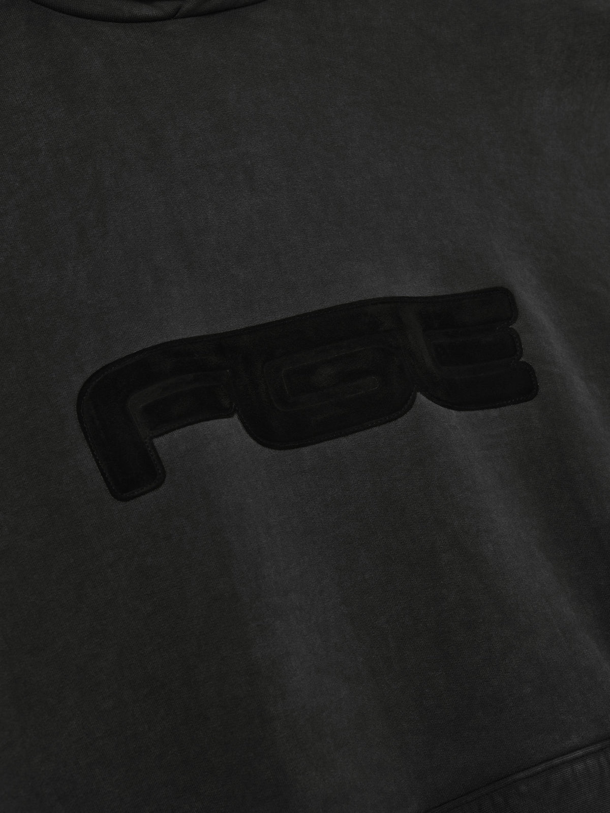 Fear of God Essentials Slouchy 90s Hoodie Mineral Washed Vintage Black