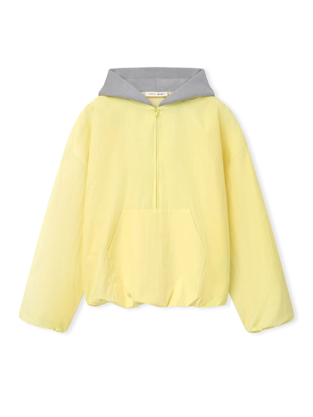 Fear of God Essentials Ripstop Moto Half Zip Jacket Sulphur