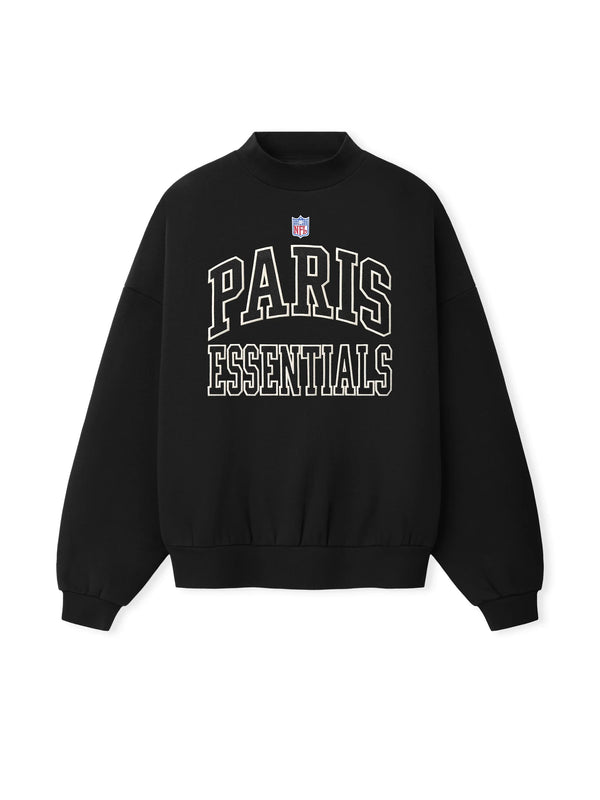 Fear of God Essentials NFL Paris Boxy Crewneck Vintage Black