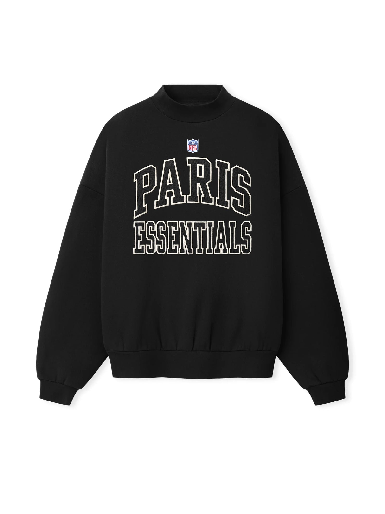 Fear of God Essentials NFL Paris Boxy Crewneck Vintage Black