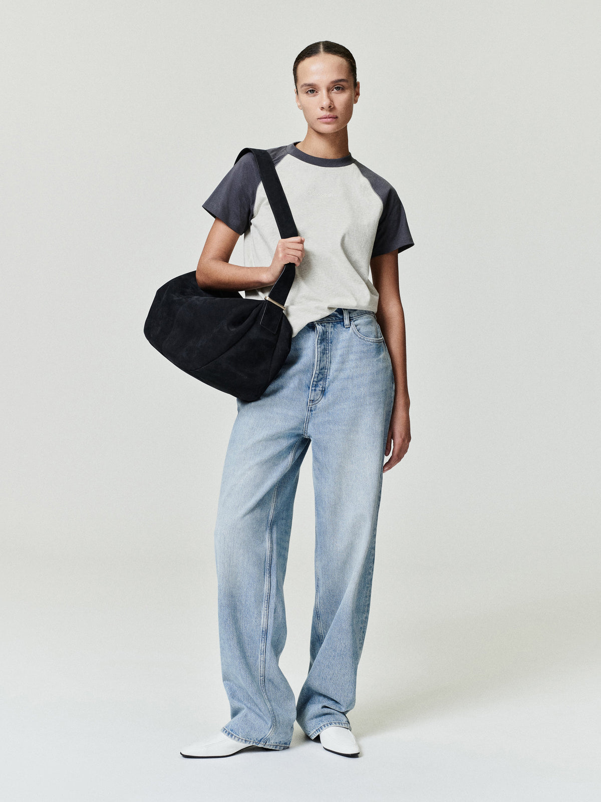 Fear of God Essentials Women's Denim Straight Leg Jeans Classic Blue