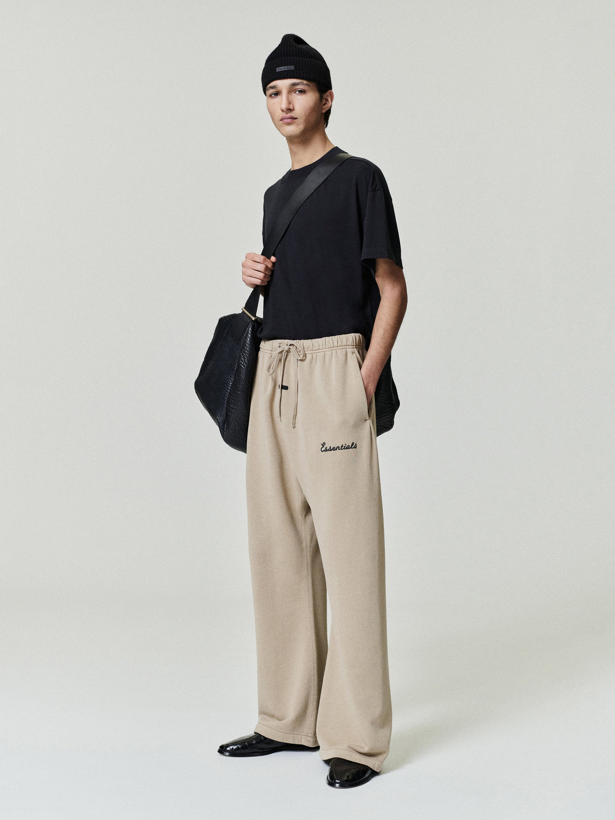 Fear of God Essentials Training Classic Flare Sweatpant Faded Dune - Im Your Wardrobe