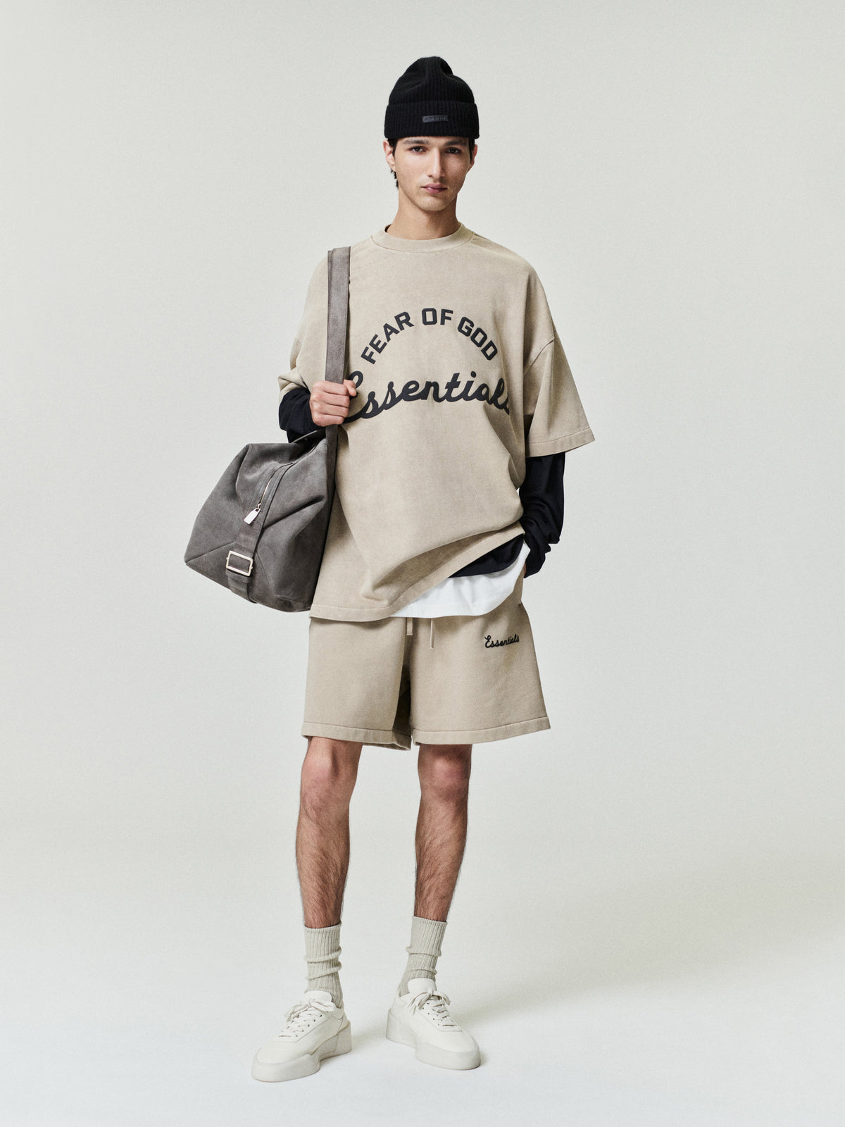 Fear of God Essentials Training 90s Tee Faded Dune - Im Your Wardrobe