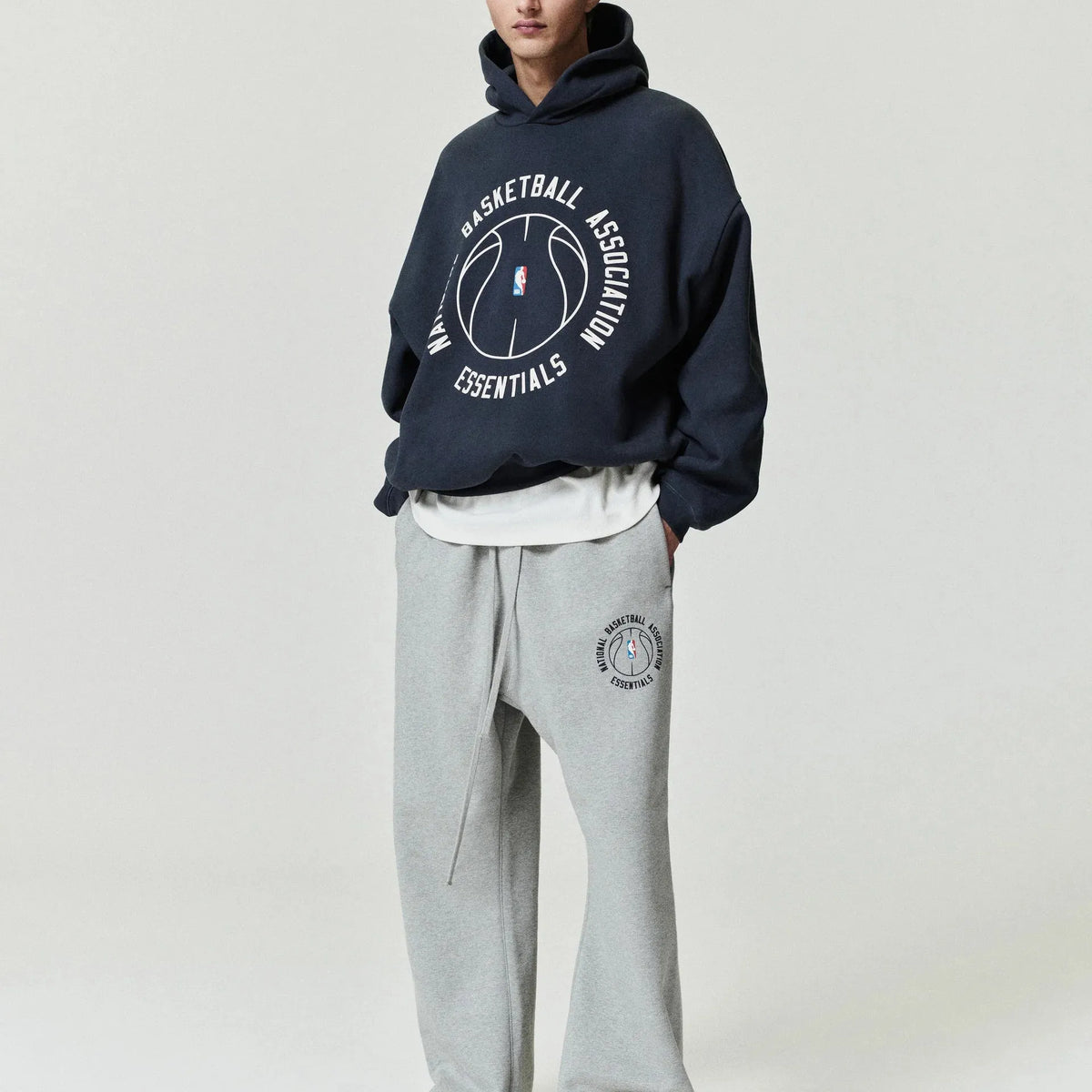 Fear Of God Essentials NBA X Barkley Hendricks 90s Hoodie Faded Black