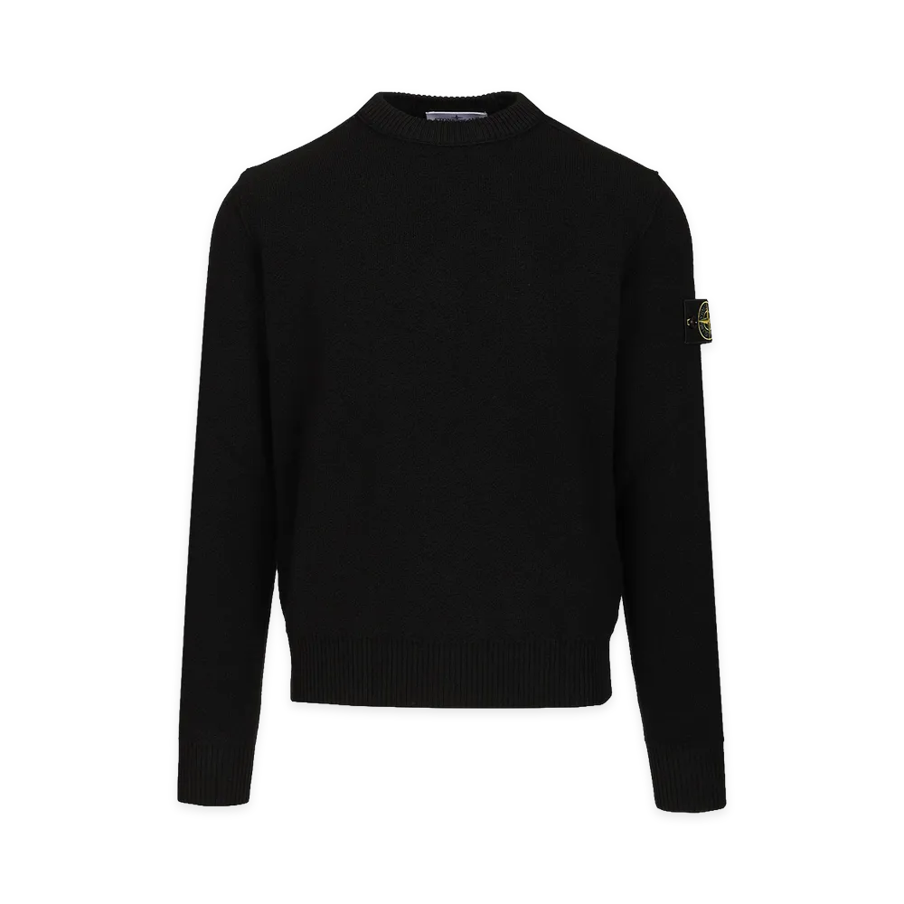 Stone Island Crewneck Knit Sweater Black
