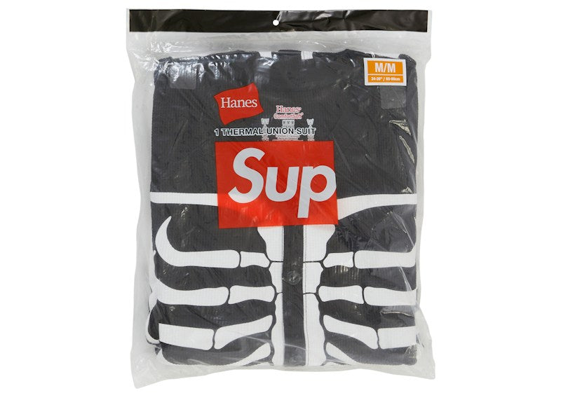 Supreme x Hanes Bones Thermal Union Suit (1 Pack) Black
