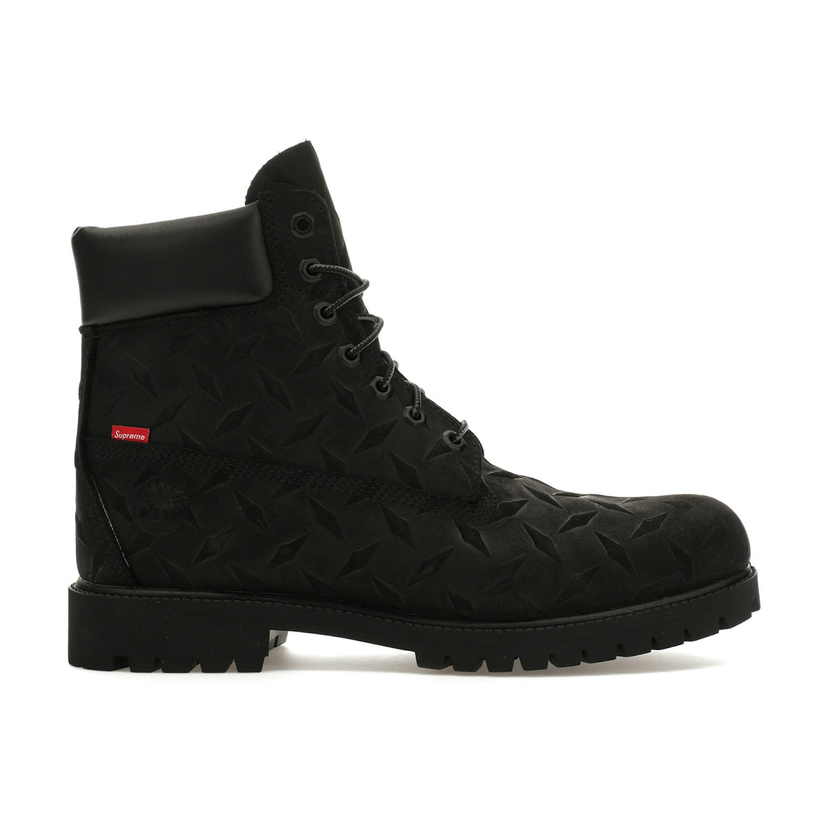 Supreme x Timberland Diamond Plate 6 Inch Boot Black front