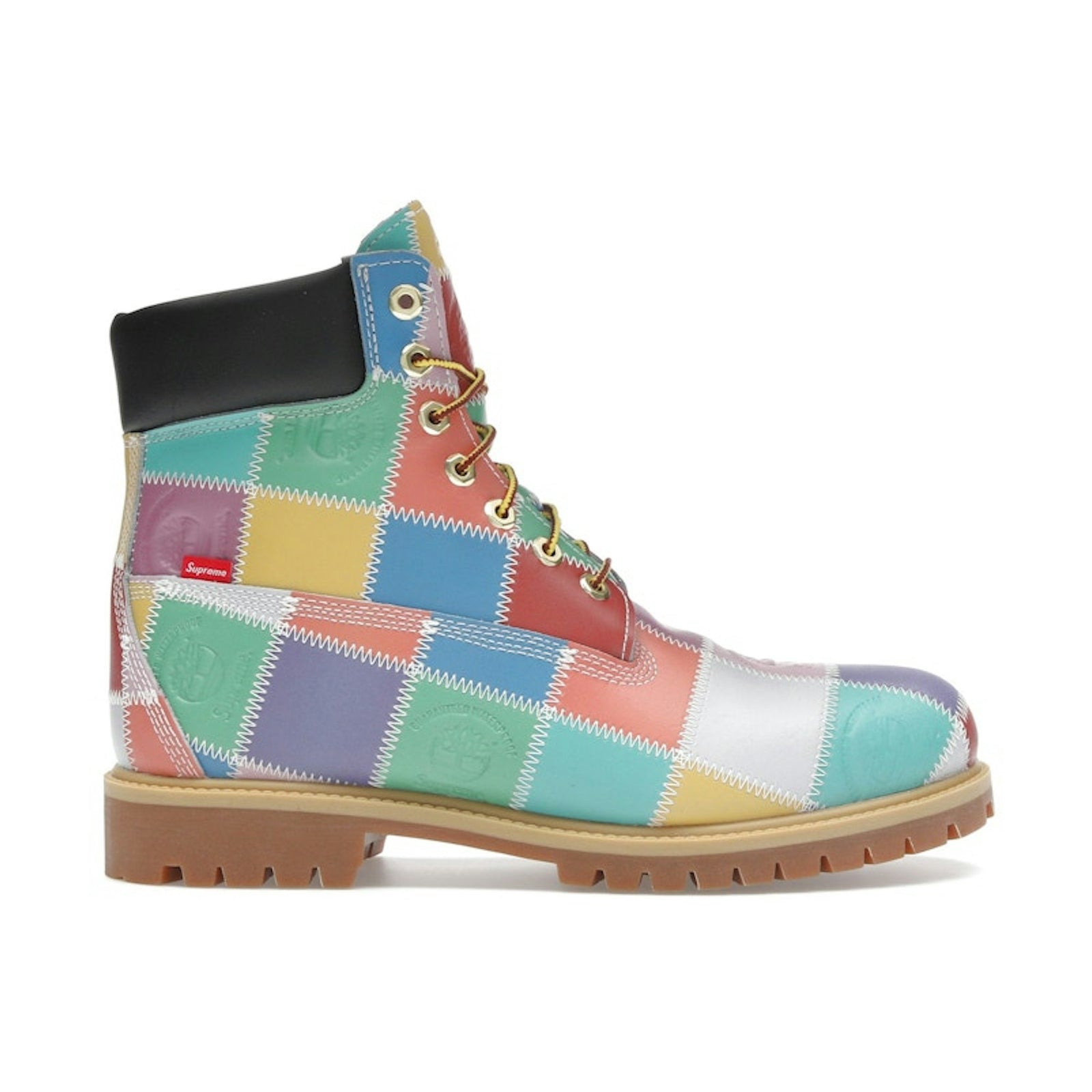 Supreme x Timberland Patchwork 6 Inch Boot Multicolor front